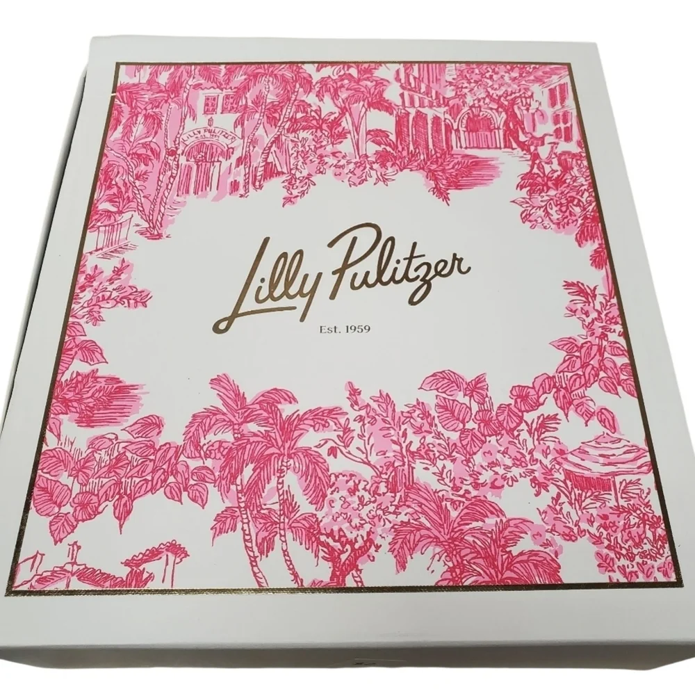 Lilly Pulitzer White Box with Pink Accents